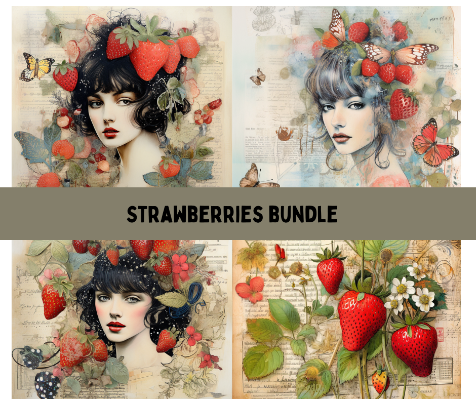 🍓Introducing Our Sweet Strawberries Bundle: A Burst of Summer in Every Page! 🍓
